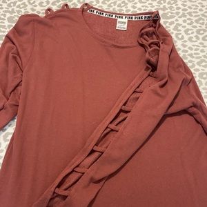 Victoria’s Secret PINK Lightweight Sweatshirt with Sleeve Cutouts